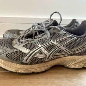 Asics Gray and Beige Sneakers